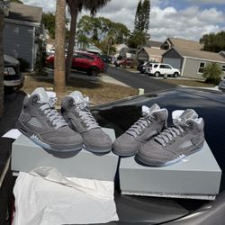 Jordan Retro 5 Wolf Grey Size 9m And 6.5y Size Swap Need A 8.5m And 7y