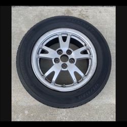 1 Only - 195/65r15 5x100 5x3.94 Stock Prius Subaru Wrx Impreza Celica Corolla Matrix Wheel Rims Tire!