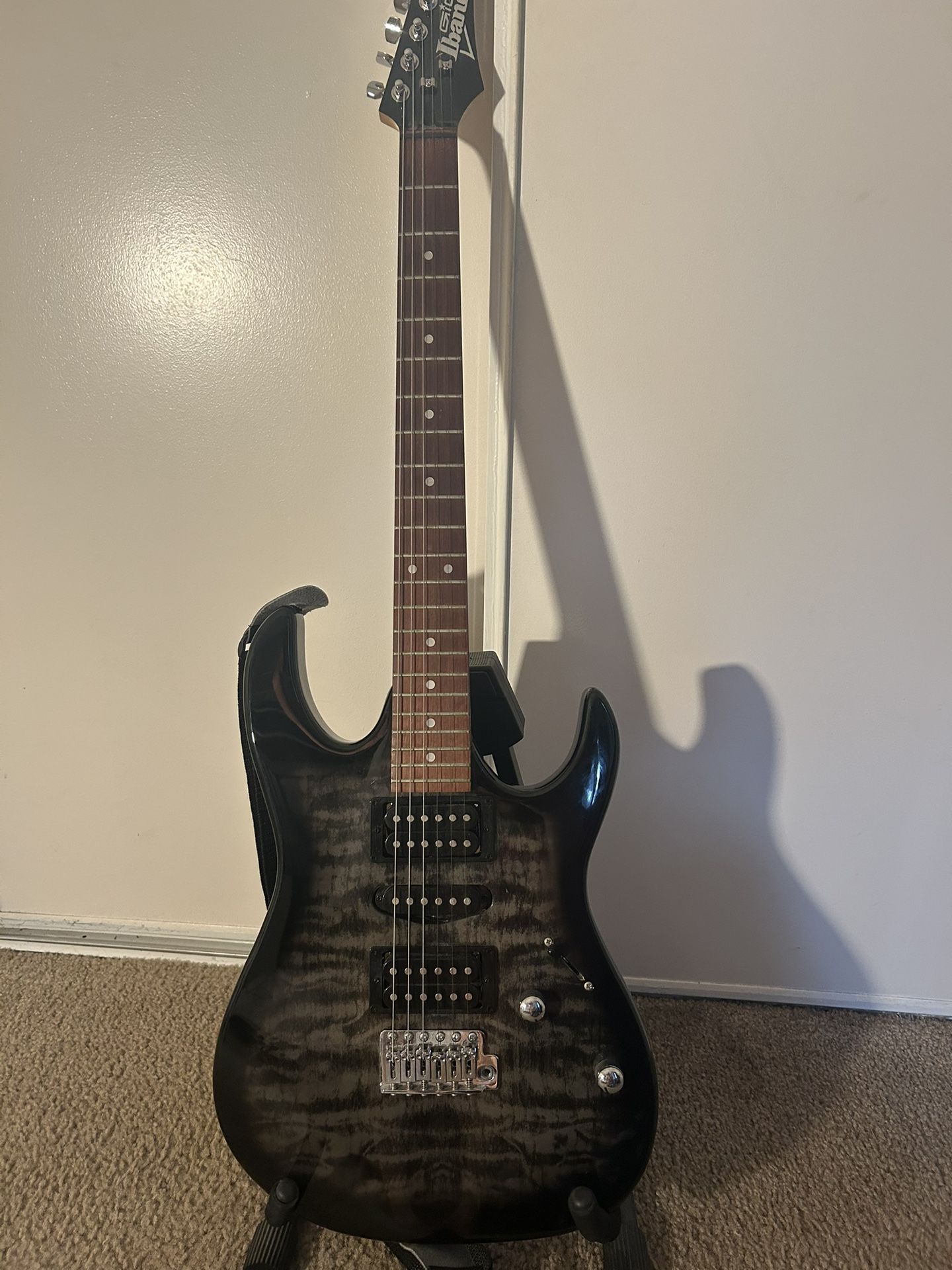 Black N Grey Ibanez Guitar
