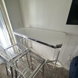 Acrylic Bar And Chair $300