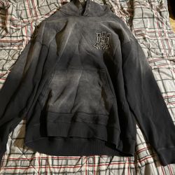 AMIRI MA Logo Hoodie -   Faded Black - Size large