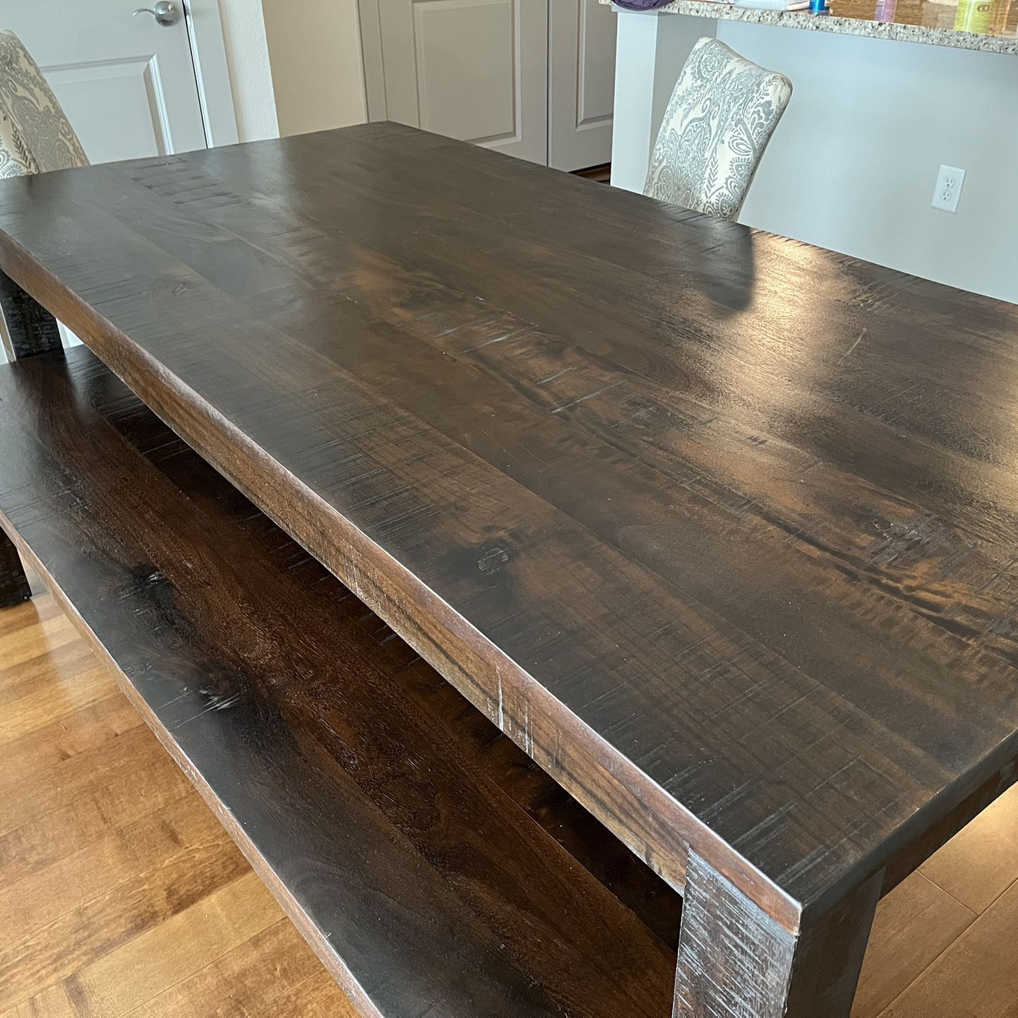Dining Table w/ Bench - Mango Hardwood