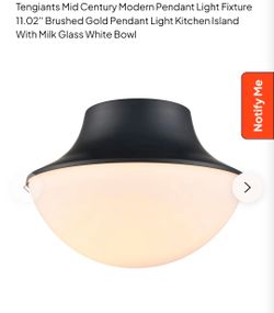 Tengiants Mid Century Modern Pendant Light Fixture