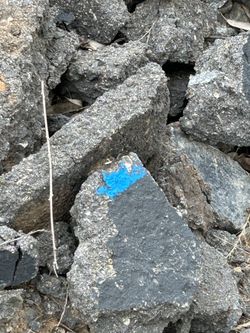 Chunks of asphalt