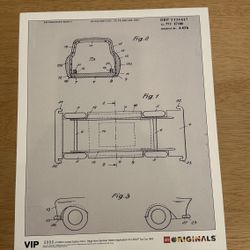 LEGO (contact info removed) Limited Edition Print 5000/5000 – Page from German Patent Application ifor LEGO Toy Car