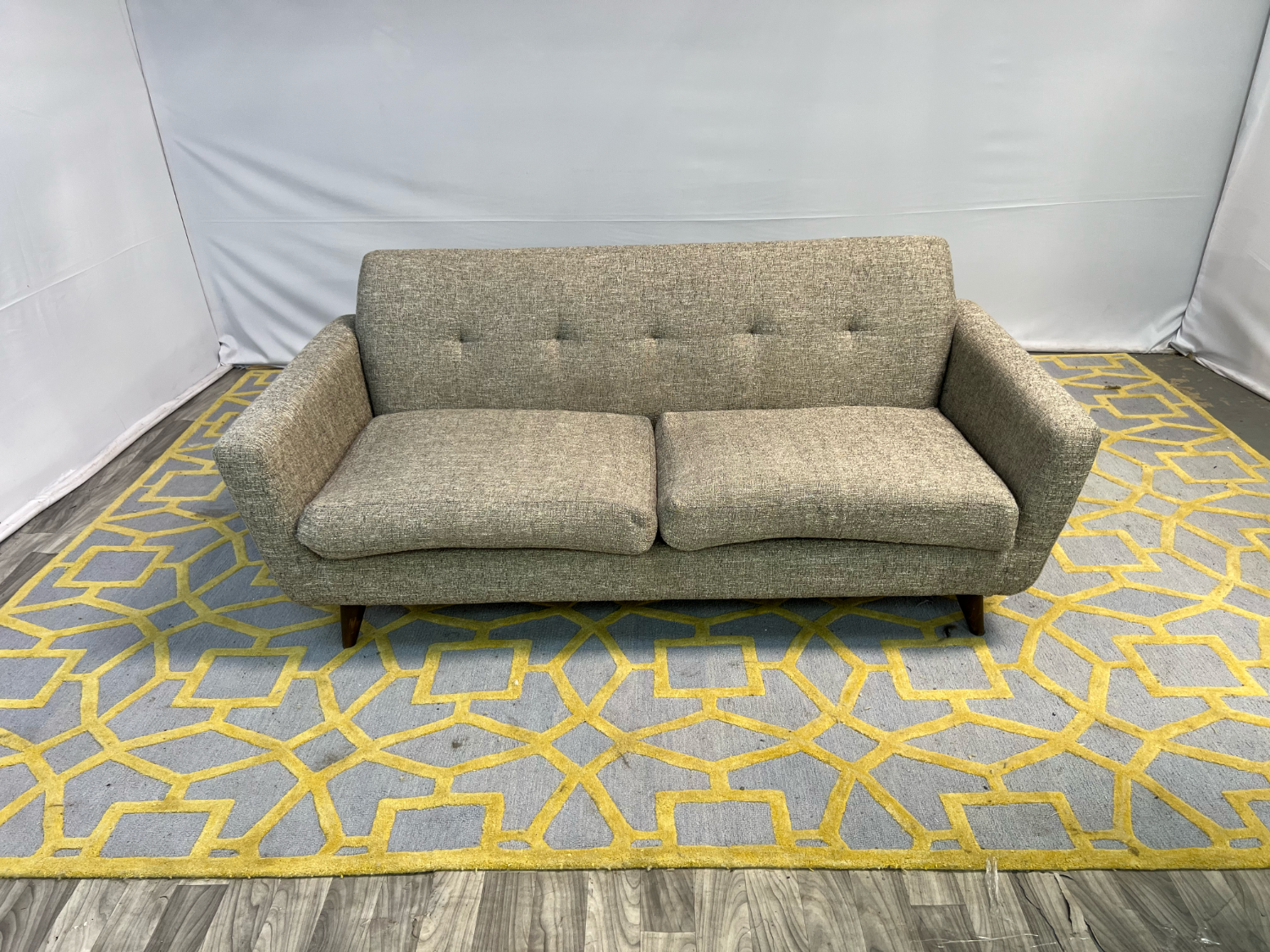 ( Delivery Available ) Joybird Hughes Light Gray Sofa