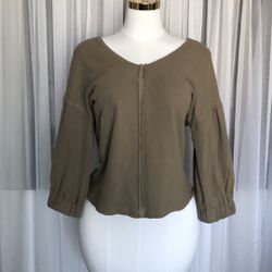 Oversized Distressed Sweater Size S