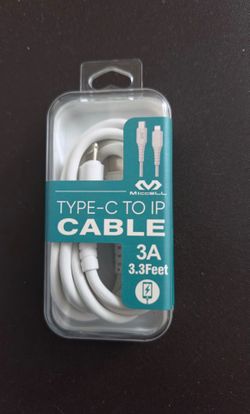 Miccell Type-C to Lightning Cable 3A 3.3ft