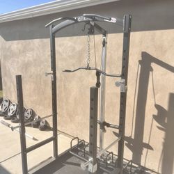 Weight Cage With Cable Pulley