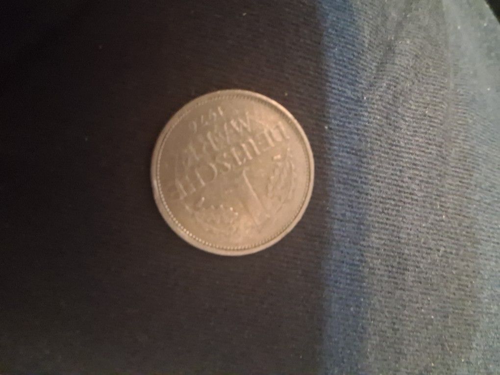 1976 German Deutsche Mark With J Mint Mark