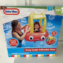 Brand new Little Tikes Inflatale Pool Floats & Outdoor Summer Toys ( car floaty )1-3 years age  
