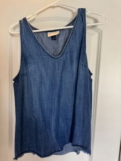 Denim Sleeveless Shirt