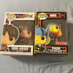 Attack On Titan Funko Eren And Thor Funko