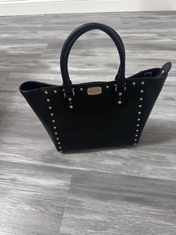 Michael Kors Black Studded Tote Bag
