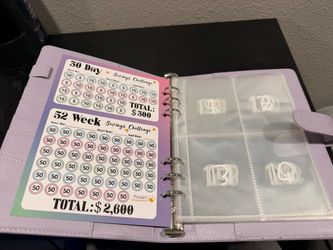 Money saving binder