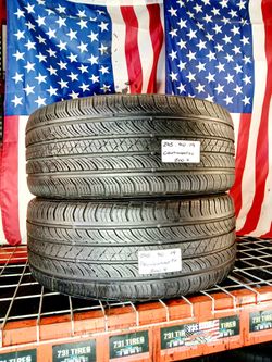 💰 Best deals are ca$h in person 2 USED TIRES 245/40ZR19 CONTINENTAL PROCONTACT TX ALL SEASON 245 40 19