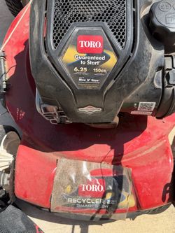 Toro lawnmower and blower