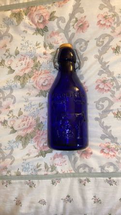 Vintage,1965 China Cobalt Blue  (1) qt Milk Jug . 