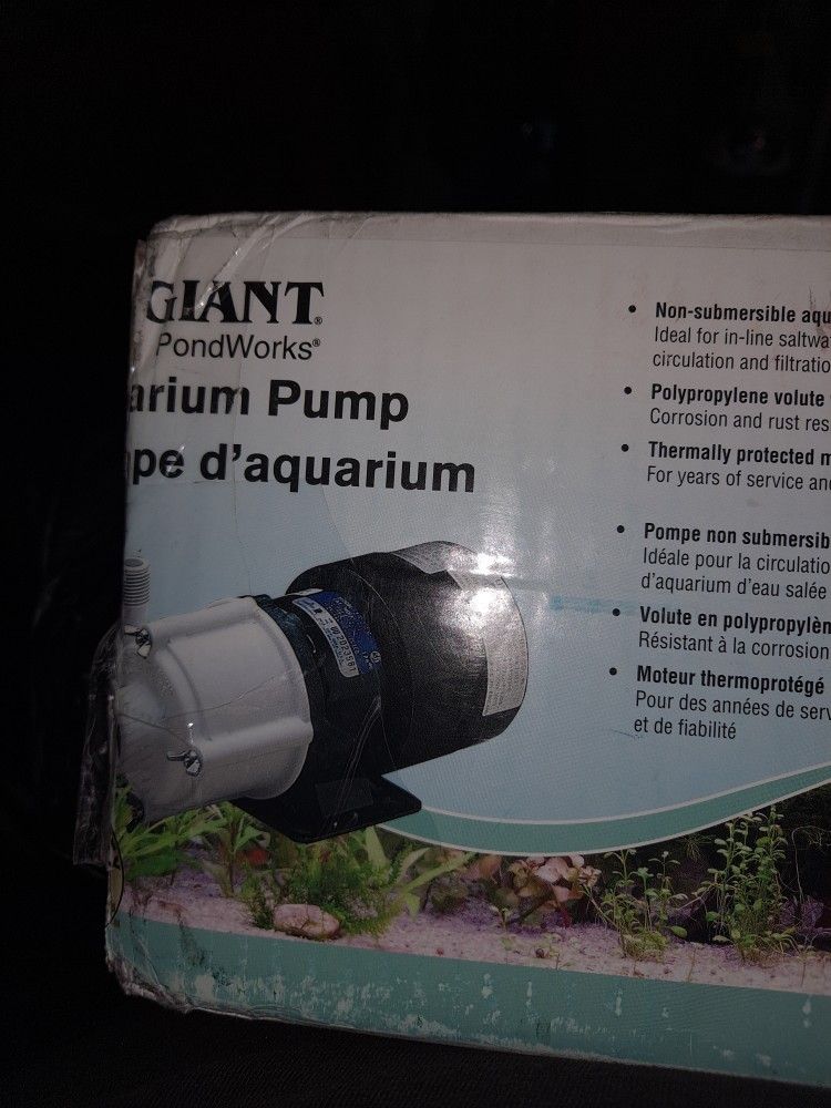 GIANT PONDWORKS AQUARIUM PUMP