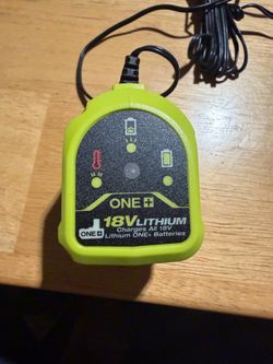 RYOBI ONE+ P119 18V Lithium-Ion Battery Charger Green 1-Battery Capacity