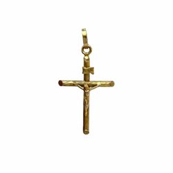 Pendant Solid gold 14k. Crucifix