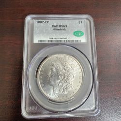 1882-CC CAC MS63 WitterBrick Morgan