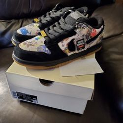 Men's Nike Supreme Dunk Low SB Rammellzee Size 10.5