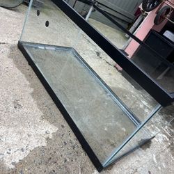 Clean 40-Gallon Breeder Reptile Tank Setup w/ Zoo Med Lamp! (36x18x17)