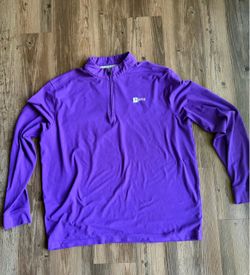 NYU Purple Quarter Zip Pullover