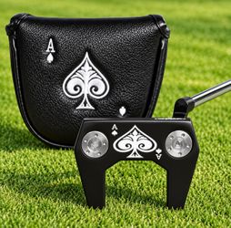 NEW Ace of Spades Mallet Golf Putter 34” | Right Handed RH Black | Matching Headcover