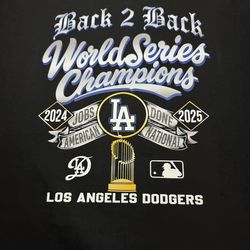 Dodgers back to back mens shirt X-Large