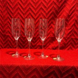 Princess House, Heritage, Long Stem, Crystal Champagne, Glasses Number 6179