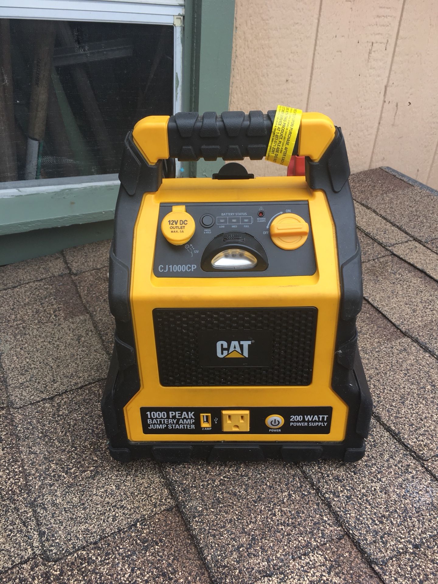 Cat professional power station jump starter and compressor.