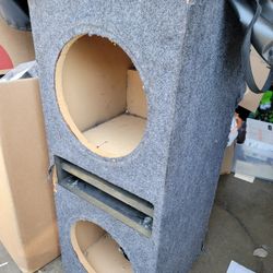 Dual 10" Subwoofer Ported Box Sub Speakers