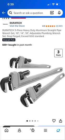 Plumbing wrench