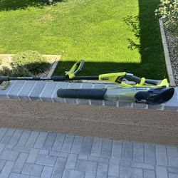 Ryobi 18v weed whack & Blower 