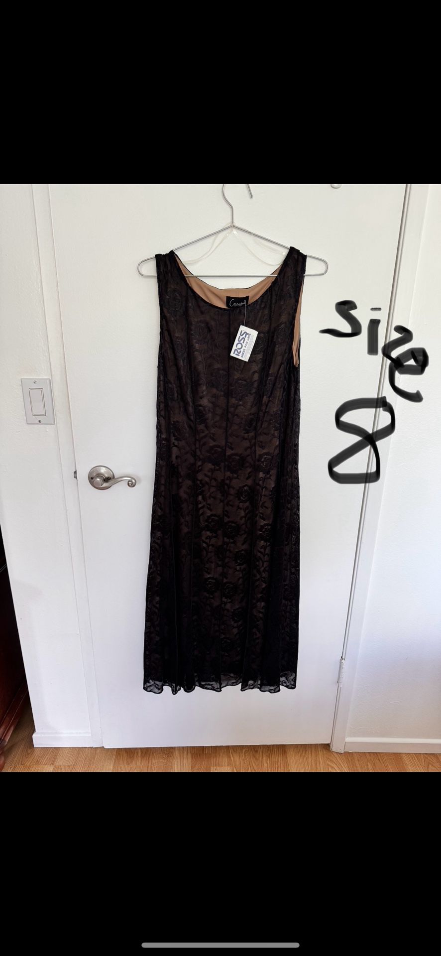New Size 8 Black Dress With Tags