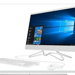 HP 24-Inch All-in-One Computer, AMD A6-9225, 4GB RAM, 1TB Hard Drive, Windows 10 (24-f0030, White)
