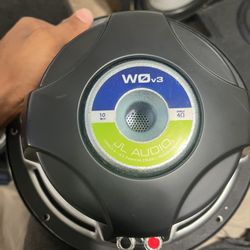 2 Wøv3 10 Inch Jl Audio Speakers, Black Housing Case , Jl Audio Speaker