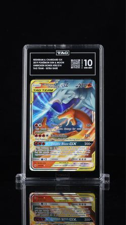 Reshiram & Charizard GX TAG Graded 10 Gem Mint