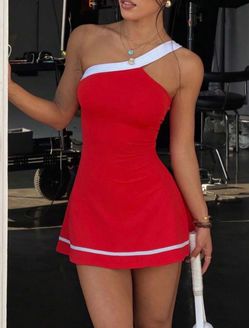 One Shoulder Athletic Dress