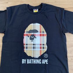 Burberry Bape Shirt Size L 