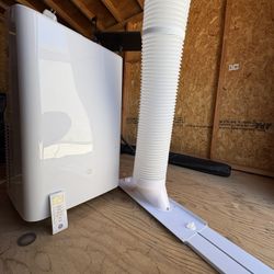 GE - 300 Sq. Ft. 7,500 BTU Smart Portable Air Conditioner - White