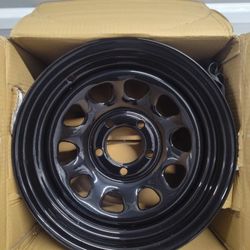2/ NEW! BLACK STEEL RIMS 15"