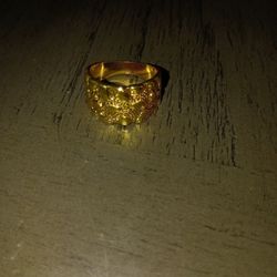Gold Nugget Ring 