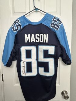 Derrick Mason Signed Tennessee Titans Authentic Jersey JSA