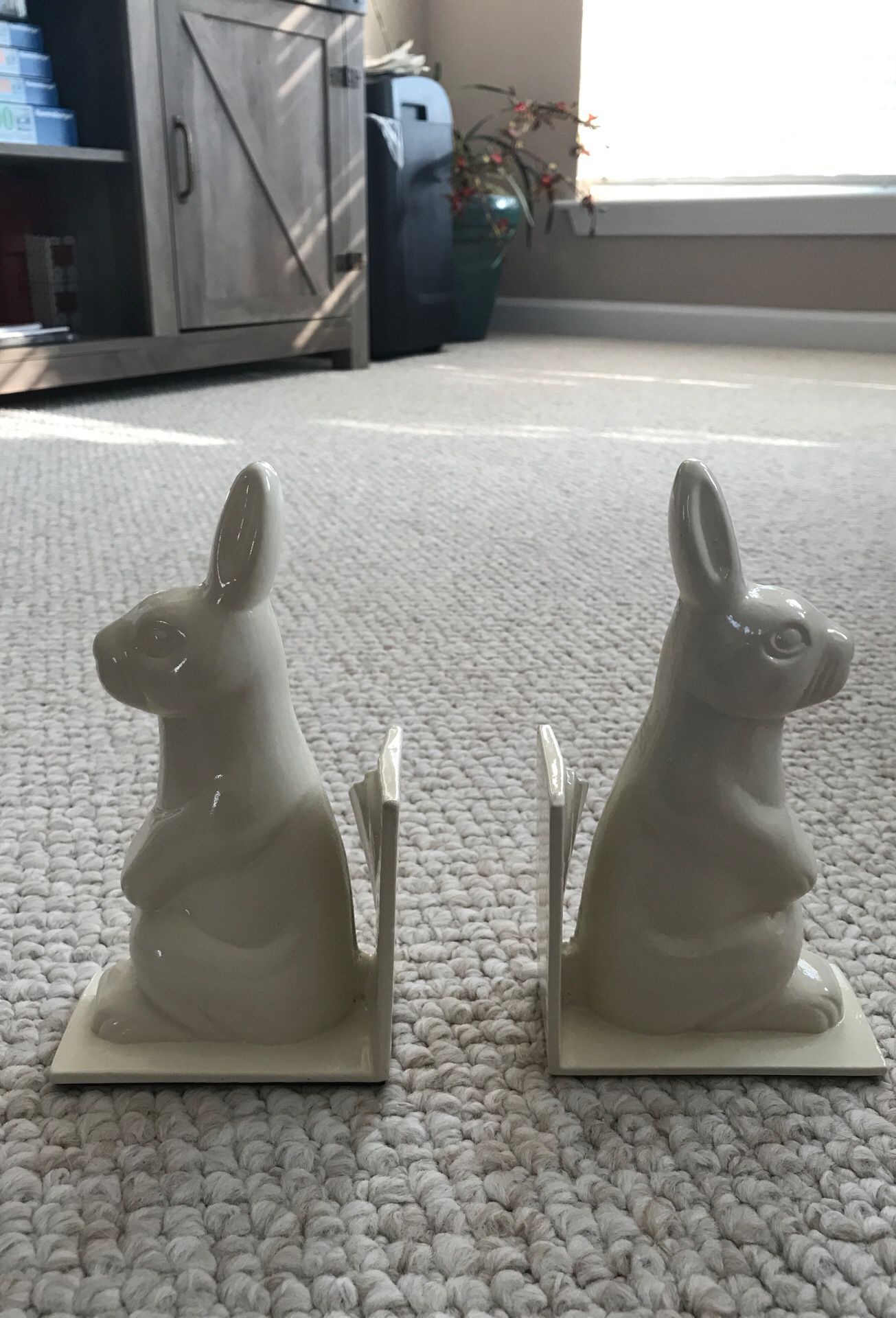 Pottery Barn Kids Bunny Book Ends
