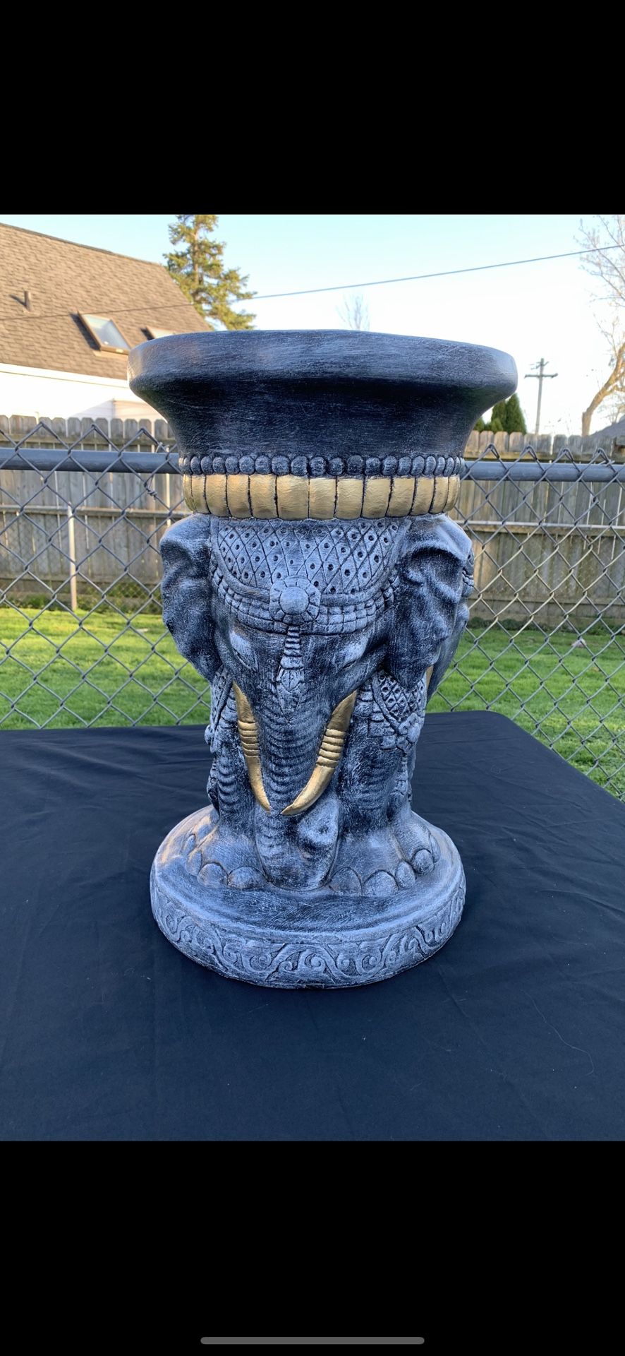 Three Sided Elephant Table