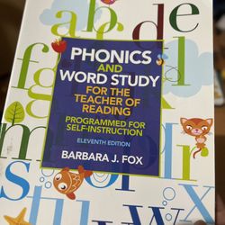 Phonics And Word Study 