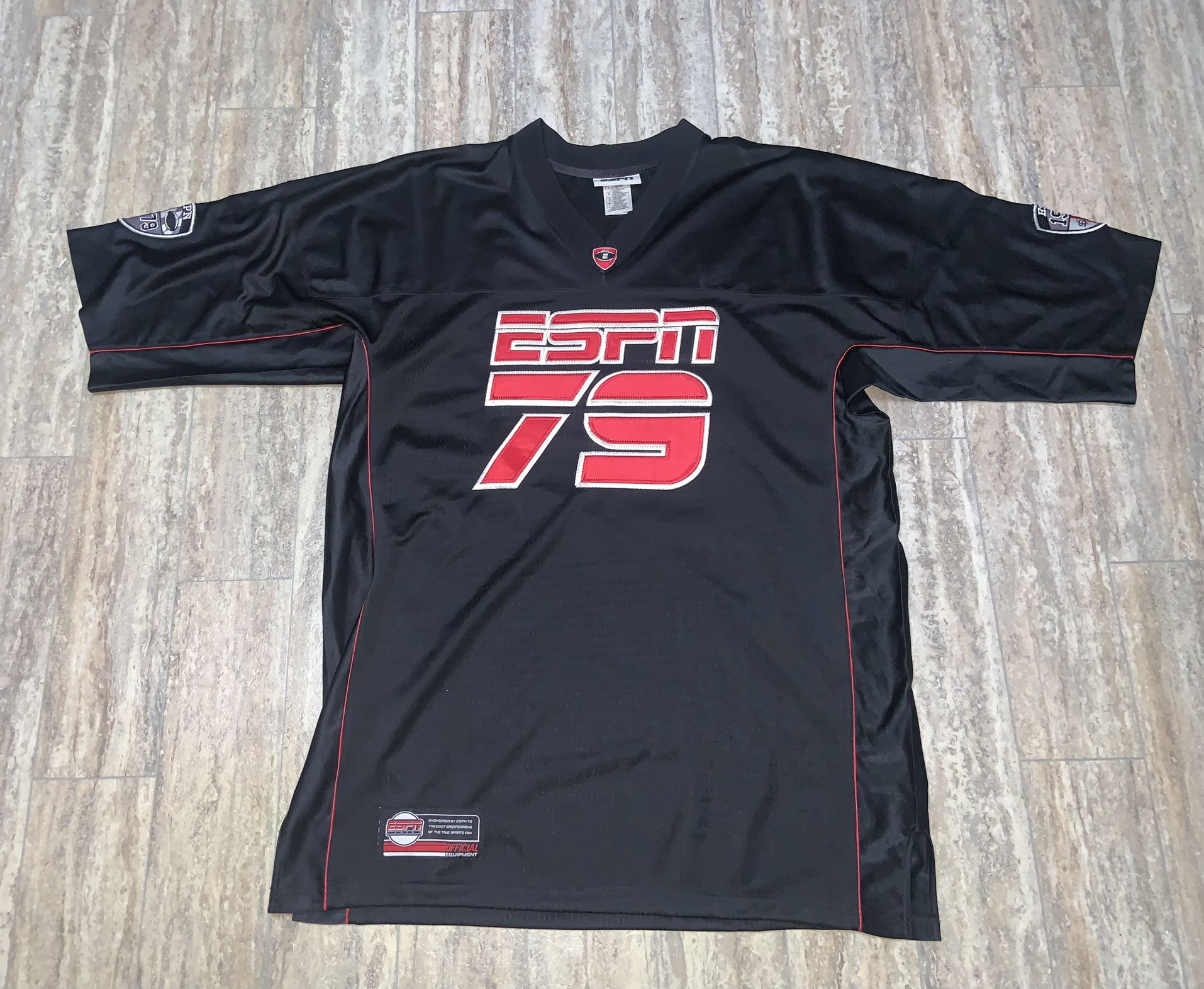 Black NFL NBA MLB vintage starter black ESPN football jersey (Size- Large) BRAND NEW- $25